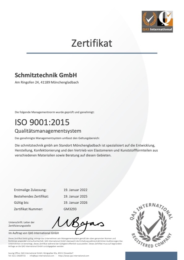 Zertifikat DIN ISO 9001-2025